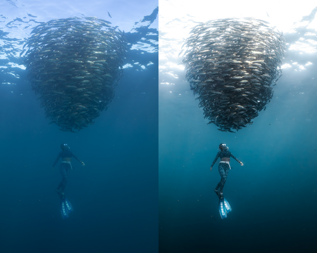 Adaptive AI-Powered Underwater Lightroom Presets (50 Presets)